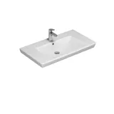 Bathroom inspiration with an elegant sink and a vanity unit with practical and stylish drawer organization in the form of beautiful wooden boxes, providing optimal space utilization.