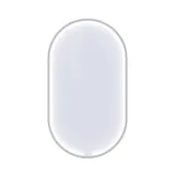 Large and luxurious bathroom with lovely oval mirrors and beautiful tiles in natural colours