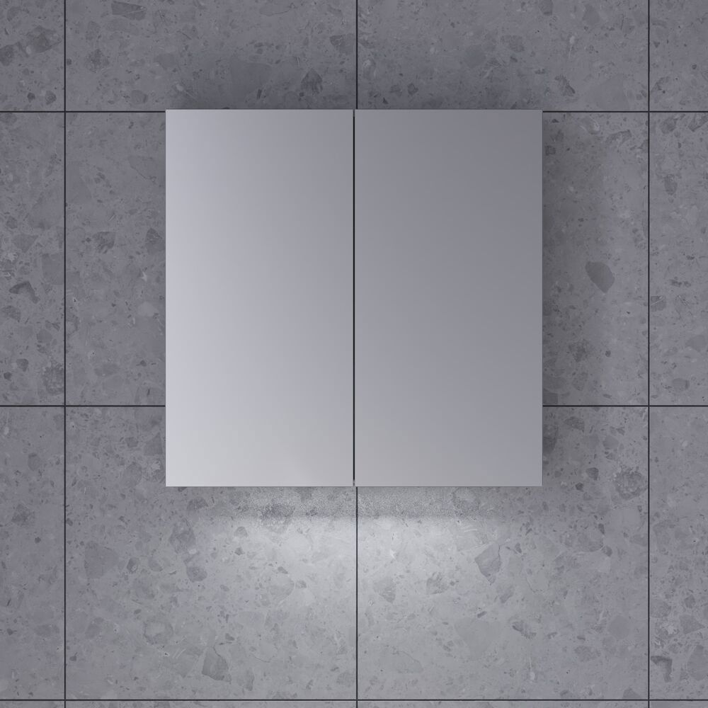 Large bathroom inspiration in Nordic style with bathroom furniture in light blue colour and wooden countertop with elegant countertop basin, herringbone wooden floor creating a bright and classic style