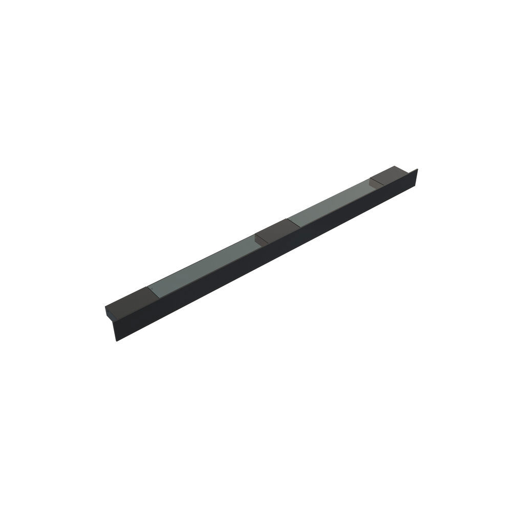 Stylish bathroom inspiration with beige vanity unit with inner drawer, upper cabinet, open shelf, oval mirror with lighting, matching pendants, shelf under the mirror, and wall-mounted toilet. Walls with light, elongated tiles