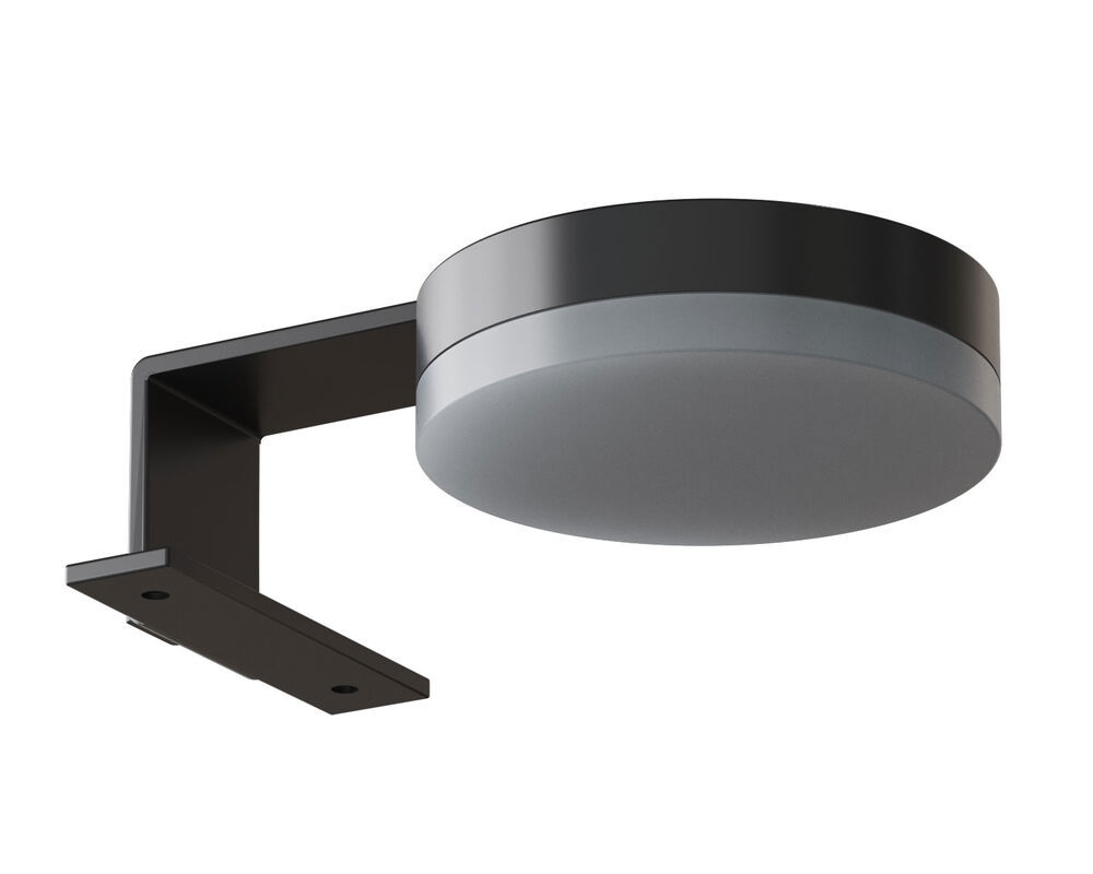 Large and bright bathroom in a minimalist style with soft pastel colours and elegant green hues, stylish round mirror and modern décor