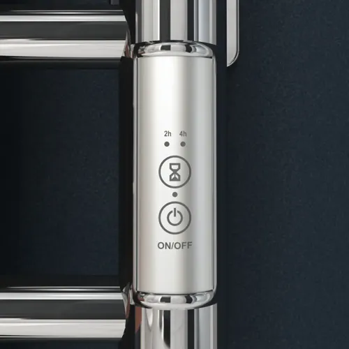 Bathroom inspiration with an electric towel warmer that leaves your towels wonderfully warm, making the bathroom experience exclusive.