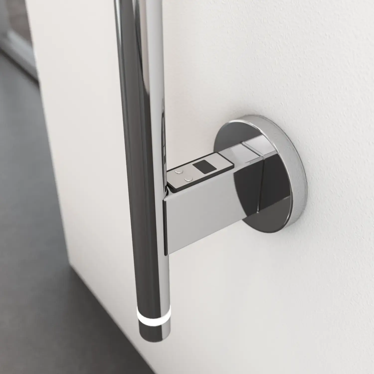 Bathroom inspiration with an electric towel warmer that leaves your towels wonderfully warm, making the bathroom experience exclusive.