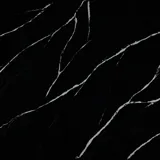 Silestone® countertop in Eternal Marquina – a deep black quartz surface with striking white veining. An exclusive choice that combines dramatic elegance with durable performance.