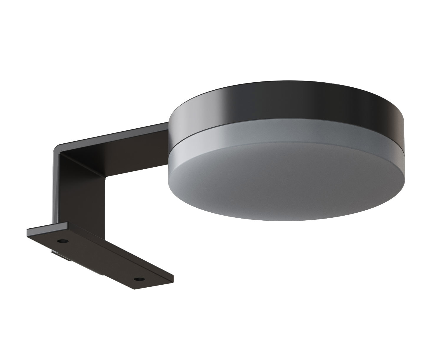 Bathroom inspiration with modern black lamps, highlighting the bathroom's minimalist and elegant style with dim lighting.